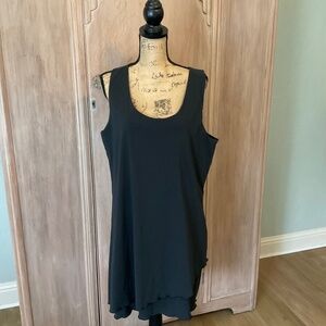 Toad & Co Womens Mallorca black tank dress athletic tennis hiking Size XL